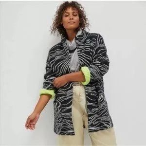 ANTHROPOLOGIE Eunice Funnel Neck Sweater Coat XS NWOT